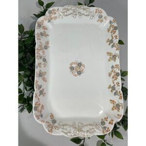 Vintage Haviland & Co Limoges Floral Rectangular Serving Platter